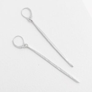 kam long pendant earrings silver