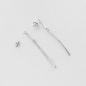 kam two parts earrings silver