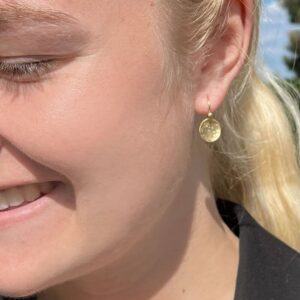 moon S Hippies earrings gold lady