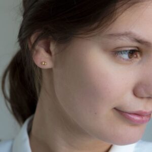 nina double earrings gold lady