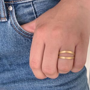 nina double ring gold lady