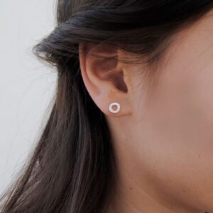 one soul supermini circle earrings silver lady