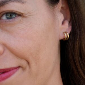 rock and soul Hoop S earrings gold lady