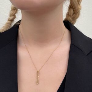 rock and soul M pendant gold lady