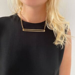 rock and soul long necklace gold