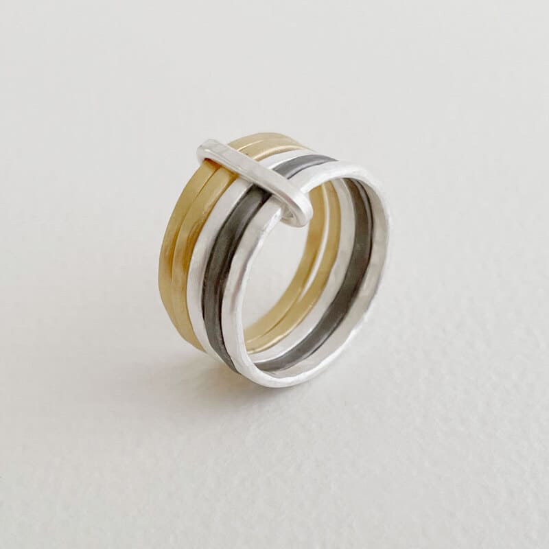 sophie-5mix-ring-silver-gold-ruthenium sophie 5mix ring silver gold ruthenium