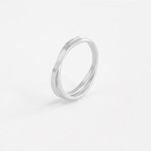 sophie twin ring silver