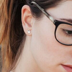 tinny twins earrings silver lady