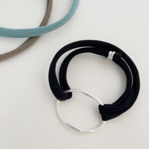 Justine Colour bracelet silver black