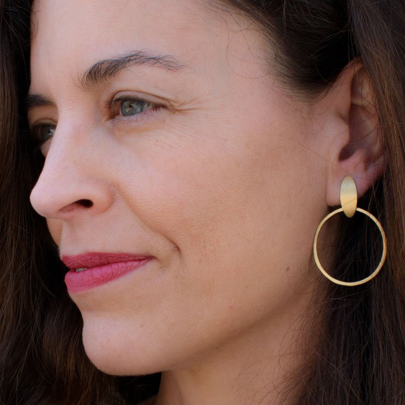 Justine-Suay-Earrings-Gold-Lady Justine Suay Earrings Gold