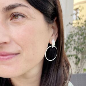 Justine Suay Earrings Silver Lady