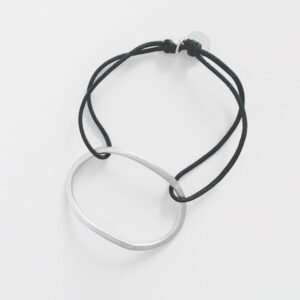 Justine nylon Bracelet silver