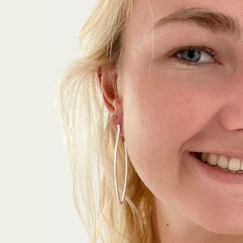 Marine-Hoop-L-earrings-silver-lady Marine Hoop L earrings silver lady