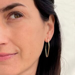 Marine Hoop M earrings gold lady