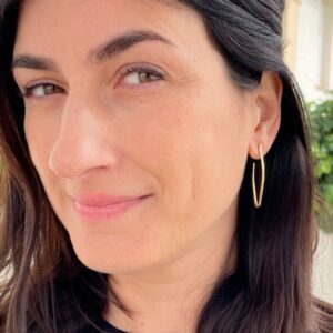 Marine Hoop M earrings gold lady