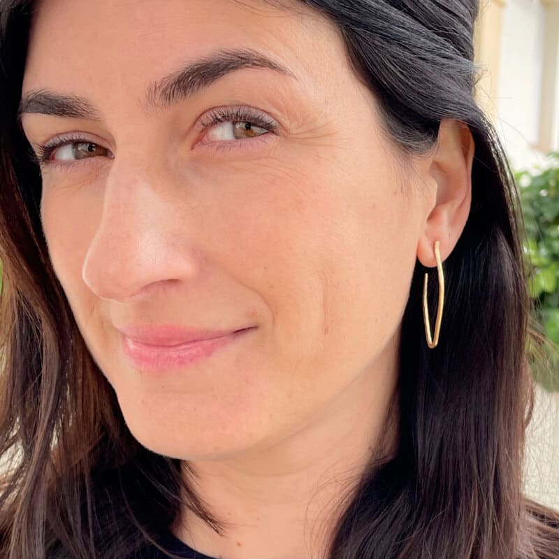 Marine-Hoop-M-earrings-gold-lady Marine Hoop M earrings gold lady