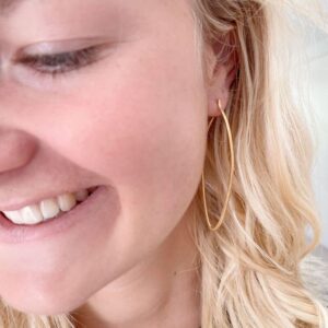 Marine Hoop XL earrings gold lady