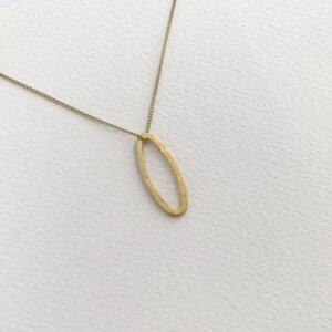 Marine M Pendant Gold