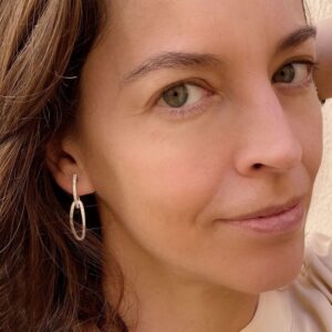 Marine pendant M earrings silver lady