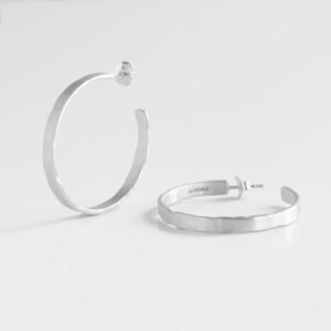 Bretagne Large Hoop Earrings silver