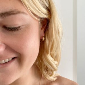 bretagne small hoop earrings gold