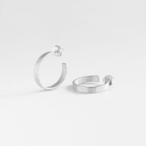bretagne m hoop earrings silver