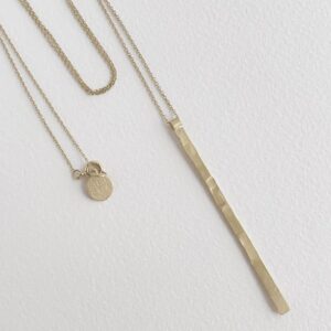 Bretagne Stick Long Necklace Gold