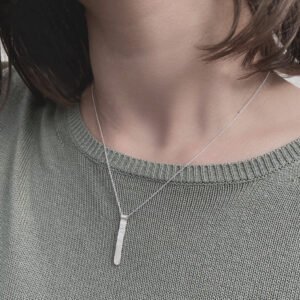 Bretagne Stick Necklace Silver