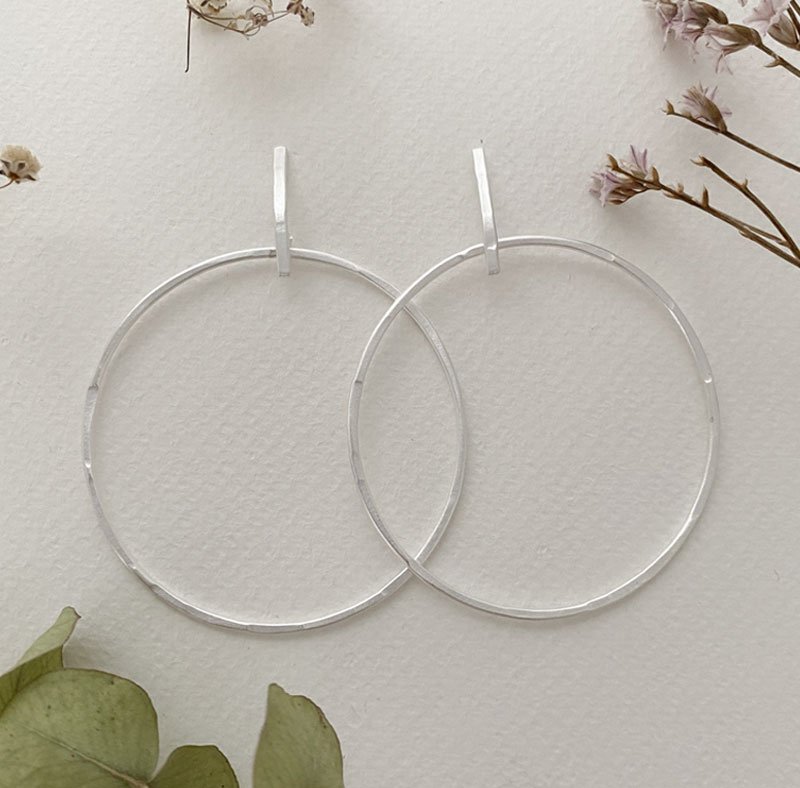 Twin-Along-XL-Earrings-Silver-trend