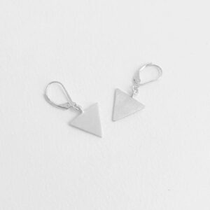 Bermuda triangle earrings silver
