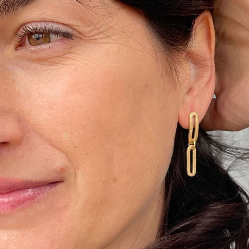 rock-and-soul-double-S-earrings-gold-lady-2 rock and soul double S earrings gold