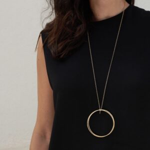Twin XXL Versatile Necklace Gold