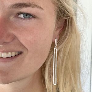 rock & soul doble Large earrings silver