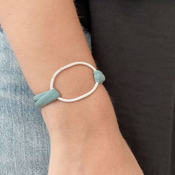 Justine Colour Bracelet Silver Mint
