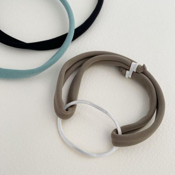 Justine Colour bracelet silver taupe