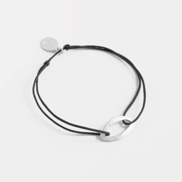 Maria M Nylon Bracelet Silver