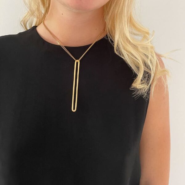 Rock and Soul Long Necklace Gold