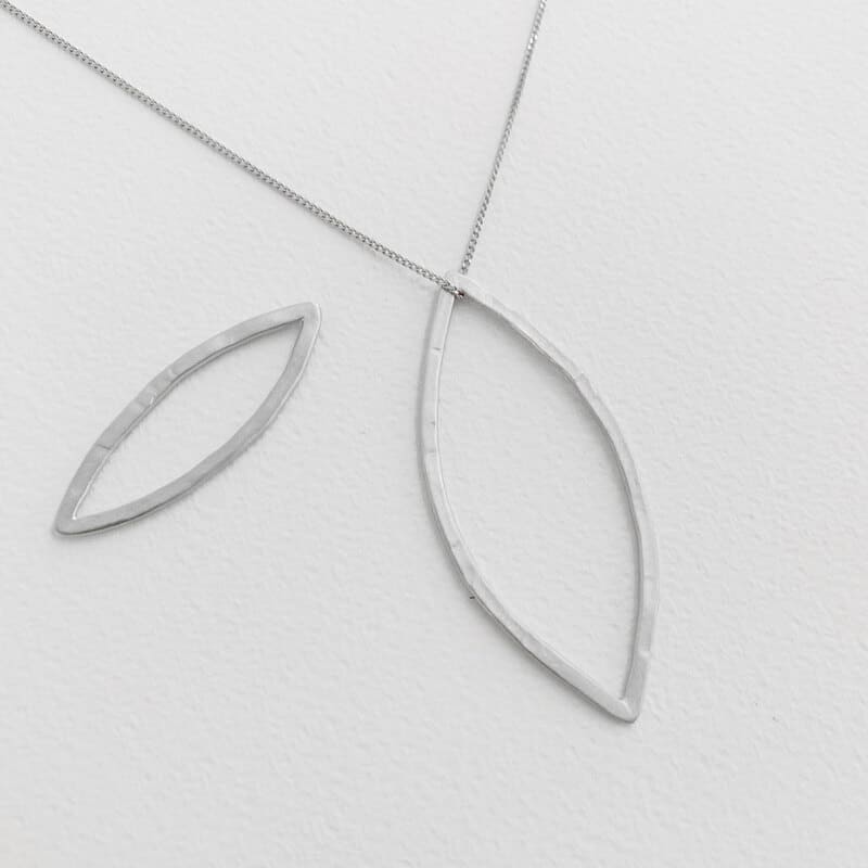 Maria double pendant silver