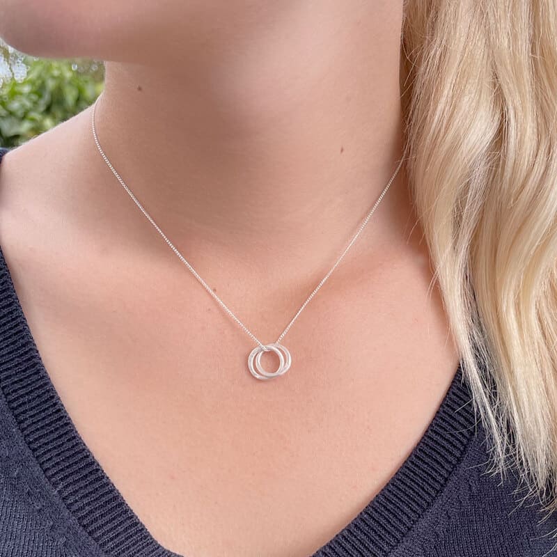 Twin S Pendant Silver