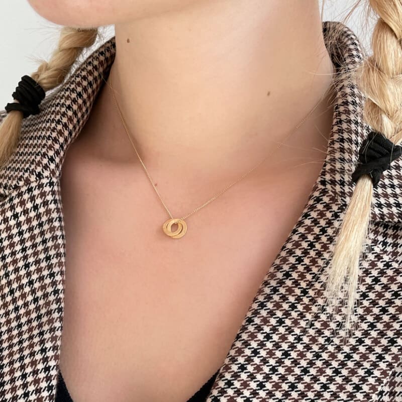 Twin XS pendant Gold
