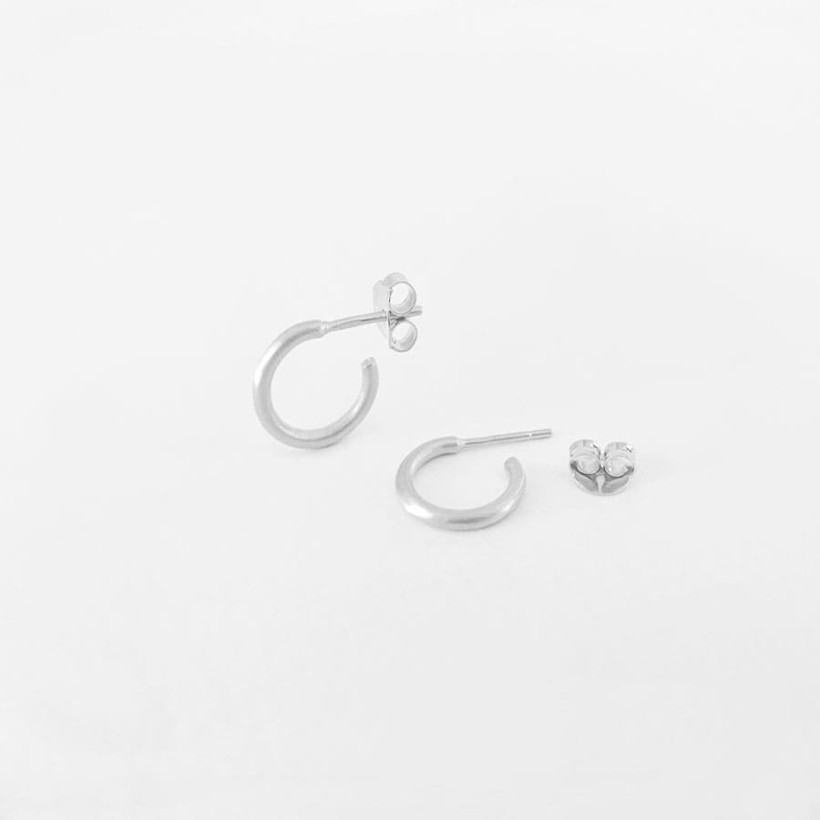 London S hoop earrings Silver London S hoop earrings Silver