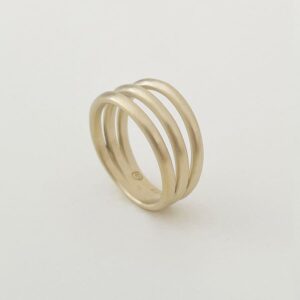 London triple ring Gold