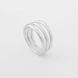 London Triple ring Silver