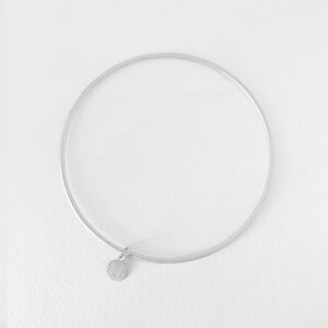 London Twin bangle silver