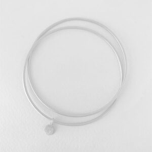 London Twin double bangle silver