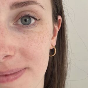 camu hoop earrings gold