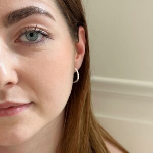 camu hoop earrings silver