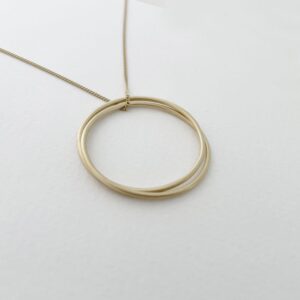 London Twin L pendant Gold