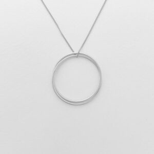 London Twin L pendant Silver