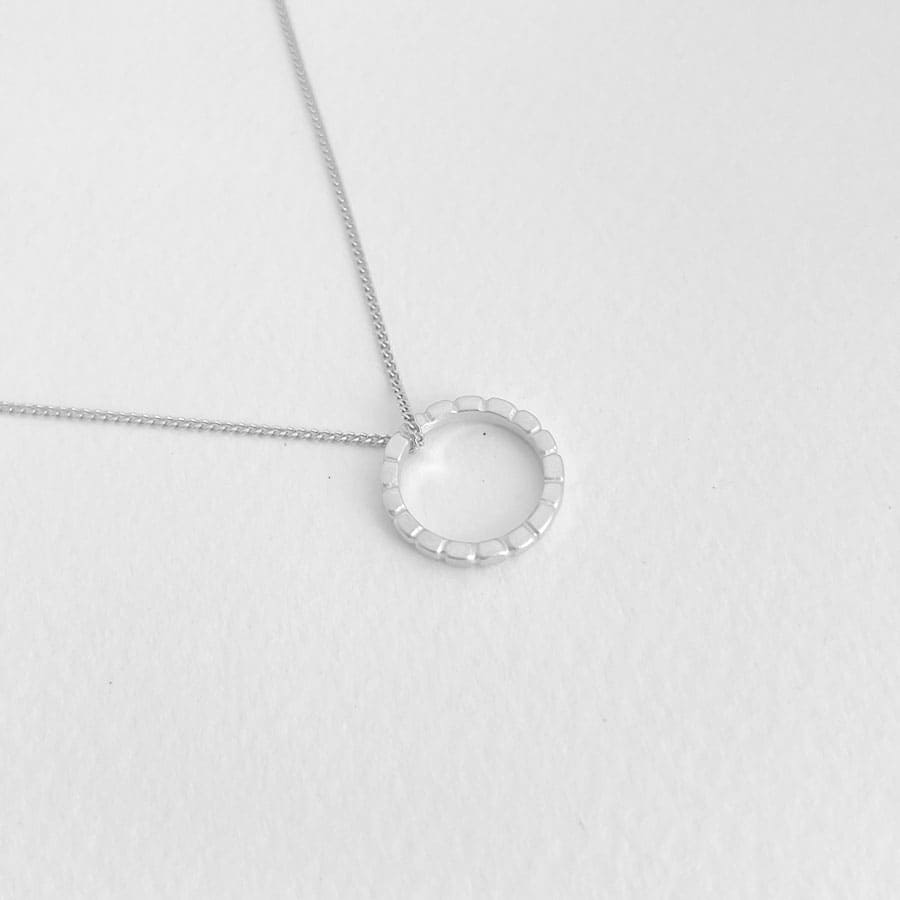 camu s circle necklace silver camu s circle necklace silver